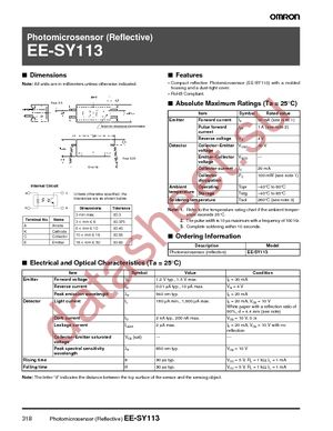 EE-SY113 datasheet  